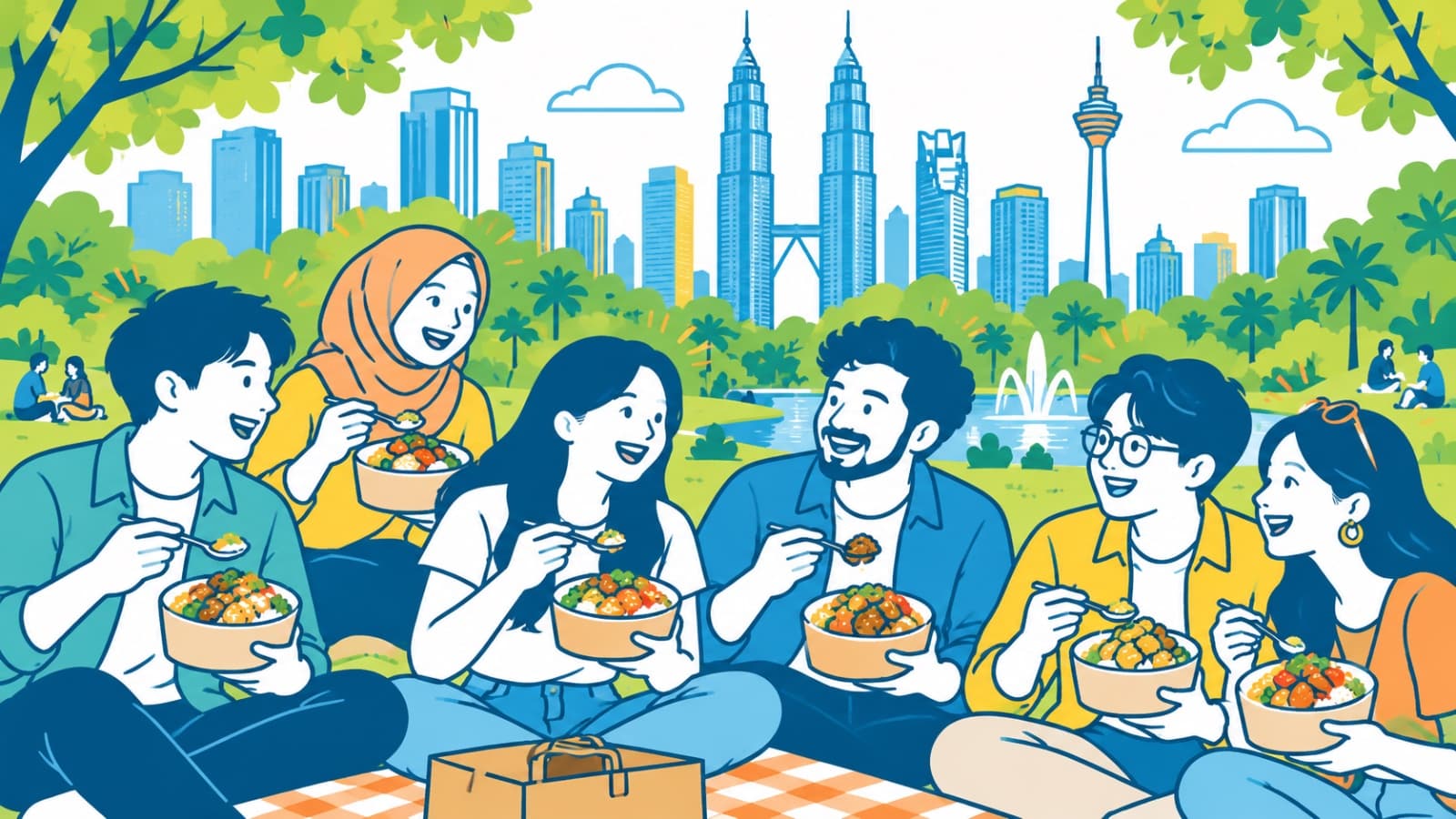 Lunch dah settle, geng